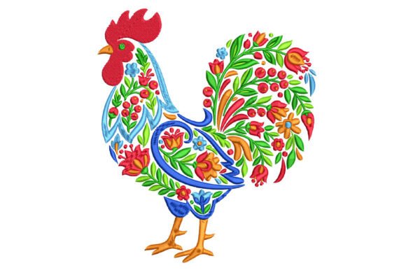 A Rustic Charm for Boutique Apparel: Reviewing Folk Art Floral Rooster Embroidery