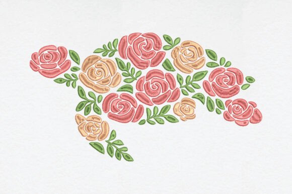 Flower Sea Turtle Embroidery: A Business-Friendly Design Review