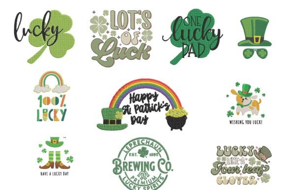 Lucky Clover Embroidery for St. Patrick’s Day Magic