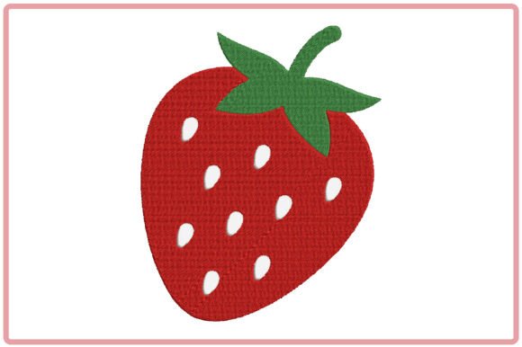 Red Strawberry Embroidery Design Review for Business Branding
