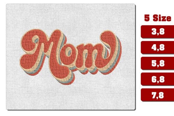 Retro Wavy Mom Stacked Design Review