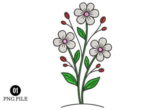 Simple Floral Embroidery Design Review for Etsy Sellers