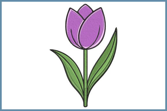 Tulip Embroidery Design: Fresh Elegance for Personalized Gifts