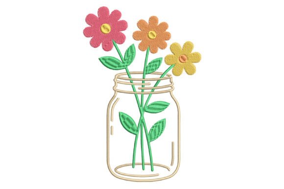 Wildflower Jar Embroidery Design: A Business-Friendly Review for Merch & Patches